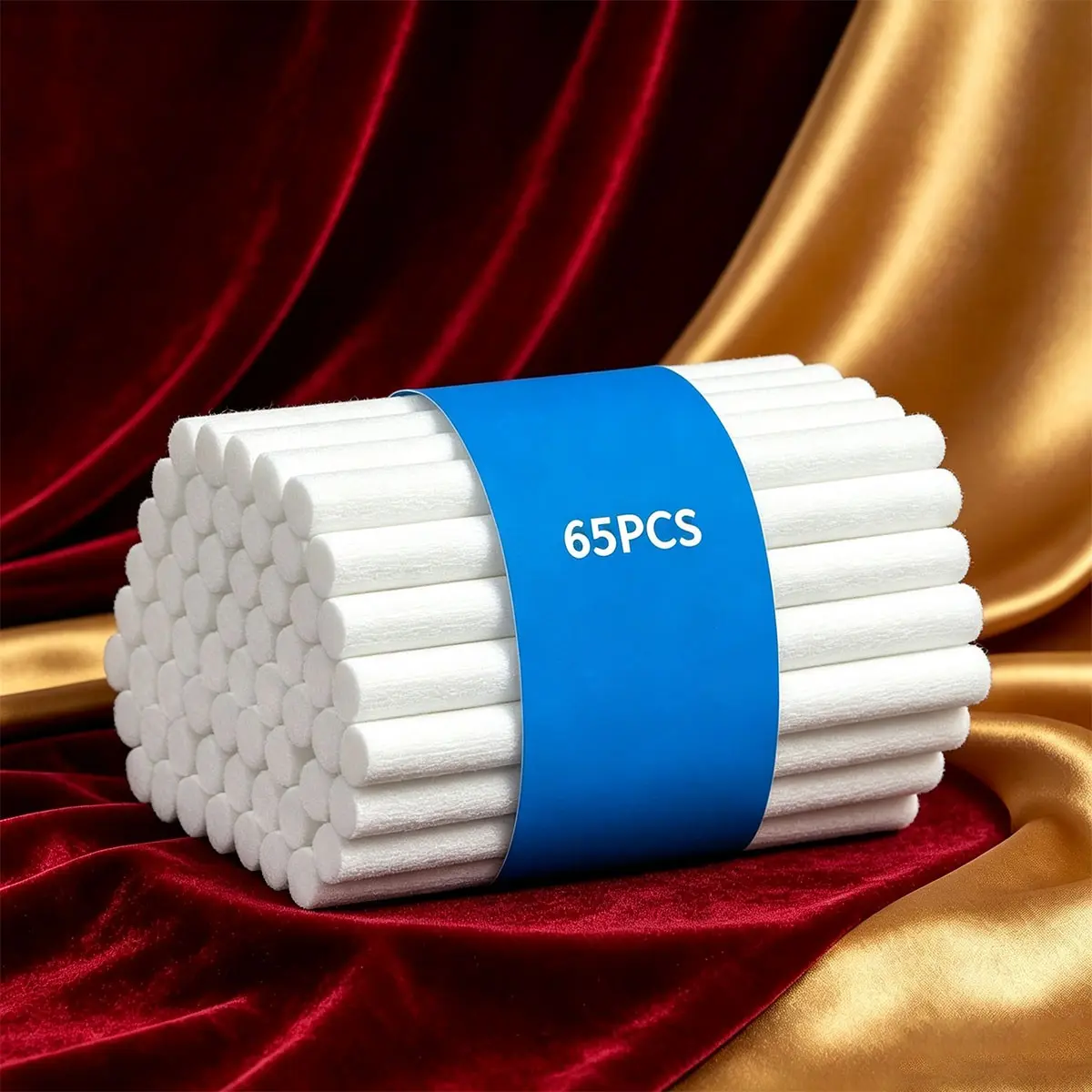 65pcs Humidifier Rods, Replacement Filter Elements with Sponge Core, Compatible with Most Humidifiers and Diffusers, Home Office Car Use