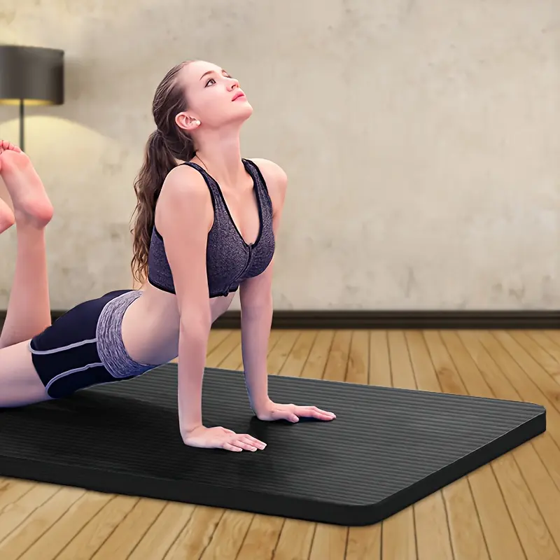8mm Extra Thick Yoga Mat - Heavy-Duty Workout Equipment for Functional Training Workout, Pilates, and Home Gym Exercises