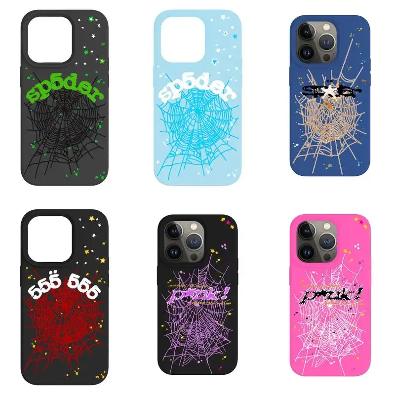 Sp5der Punk Style Phone Case - Punk Street Style Hip Hop Phone Cases Phone Cover Hard Case Tough 2-piece Phone Case,summerwins,iPhone X, 11, 12, 13, 14, 15, 16, 17 ProMax Plus