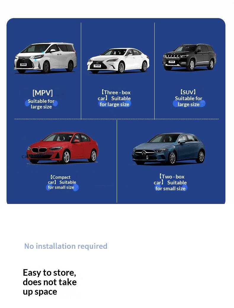 Car sunshade for summer, front windshield sunshade, in-car sun protection and heat insulation device