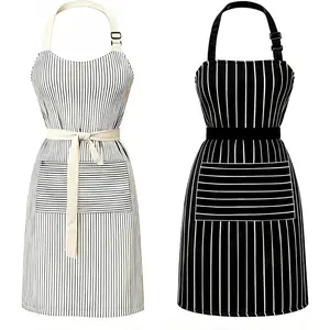 Custom Personalized Apron for Men Women, Kitchen Chef Cooking Customized Aprons with Pockets, Holiday Birthday