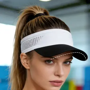 Popular Ultra Light Running Visor Unisex Quick Dry Sweat Wicking Foldable Sun Hat