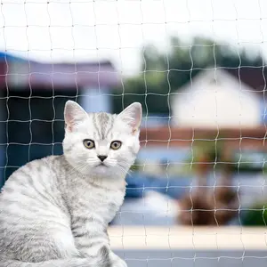 Cat Balcony Net Cat Anti-Fall Fence Net Dog Fence Nets Transparent Nylon Pet Mesh Fence Anti-Fall Netting for Balcony Window Stairs (10 * 20ft)