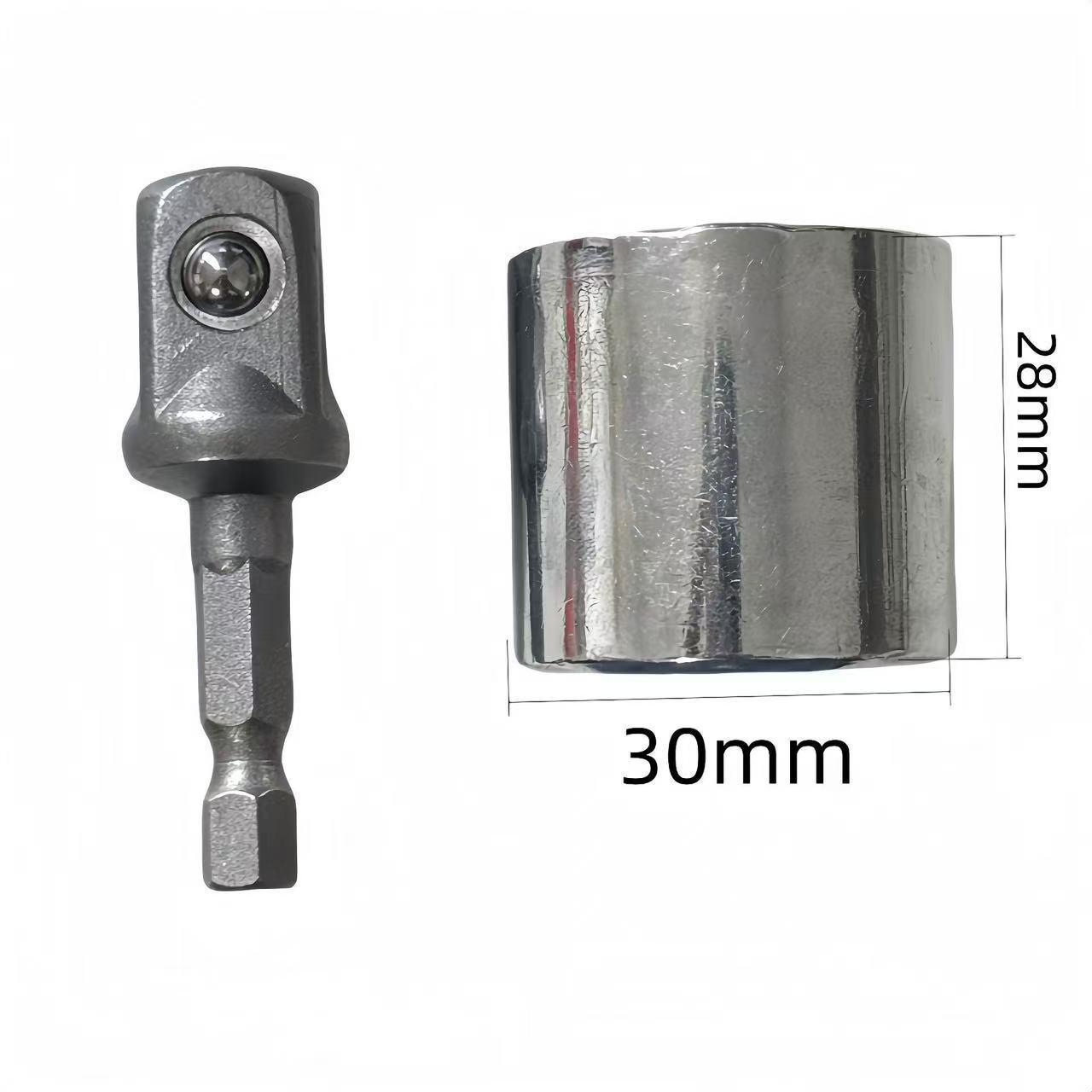 Labor-Saving Socket Wrench, High-Hardness Electric Wrench, Tire Removal Socket, Compatible with Flashlights basin spring clamp plier 14 in 1 3 tool sink m driver pipe quick release ratchet bathroom plumbing installatio hex knob design knuckle spreader