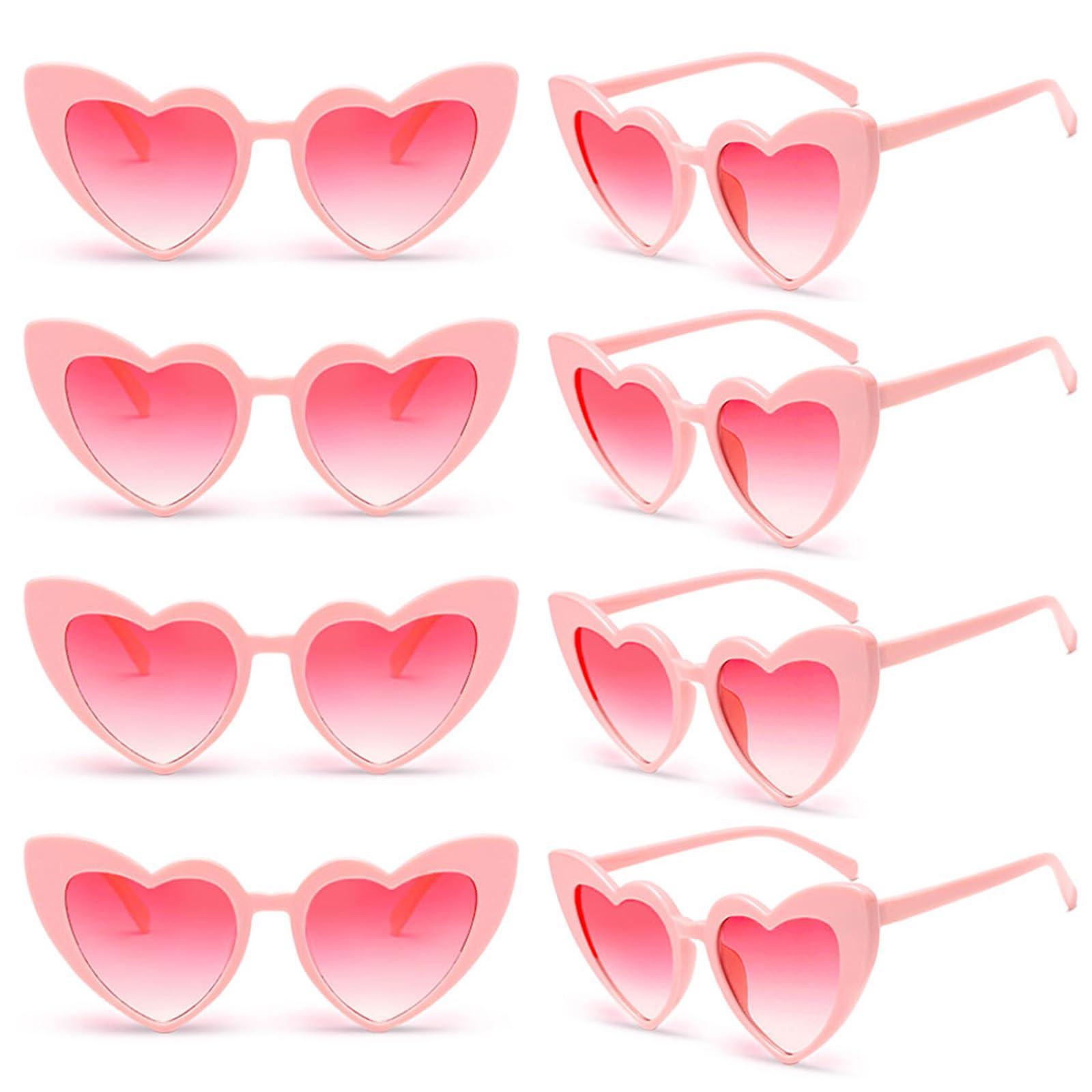 Heart Shaped Sunglasses, 12pcs/set Trendy Heart Sunglasses, Fashion Accessory for Bridal Shower, Bachelor Party, Wedding, Birthday