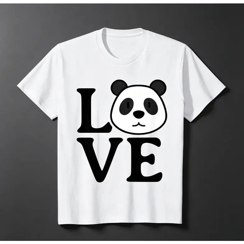 Minimalist Graphic Sports Top - Cute, Playful Kawaii Panda Design, Humorous T-Shirt for Panda Enthusiasts (Sports & Outdoor Clothing)
