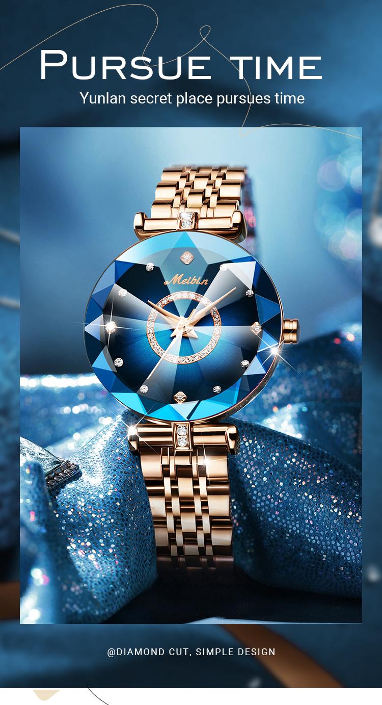 [Labaoli]Meibin Women's Elegant Fashion Quartz Watch, Modern Fashionable Wristwatch, Fashion Watch for Party, Daily Clothing Decor, Trendy All-match & Exquisite Watch for Birthday Gift. gold and silver jewelry