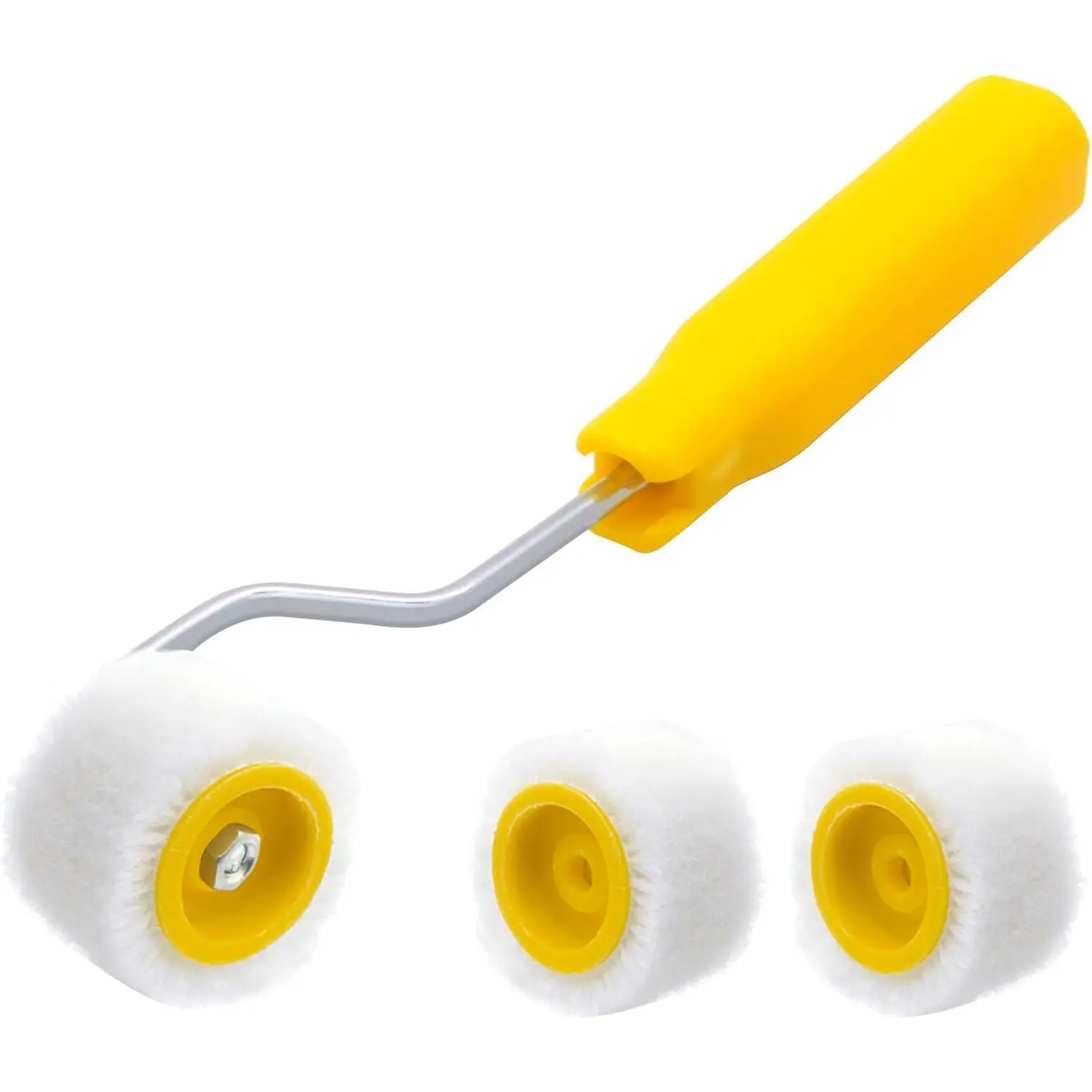 4/5 inch Mini  Rollers for  up Trim  or Corner, Extra Small   Brushes,  Painting Tool(1 Brush +2 Rollers)