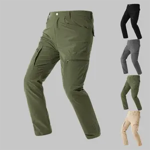 3 Pack Men's Outdoor Cargo Pants, Premium Fabric Water Resistant Tactical Pants, Quick Dry Multi-Pocket Utility Work Trousers, Lightweight Durable Pants for Hiking Hunting Travel