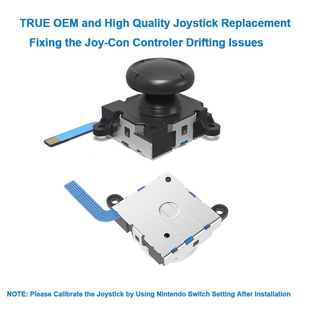 2-Pack Replacement Joycon Joystick Drift Fix Analog Thumb Stick for  / OLED/  Lite Joy-Con Controller