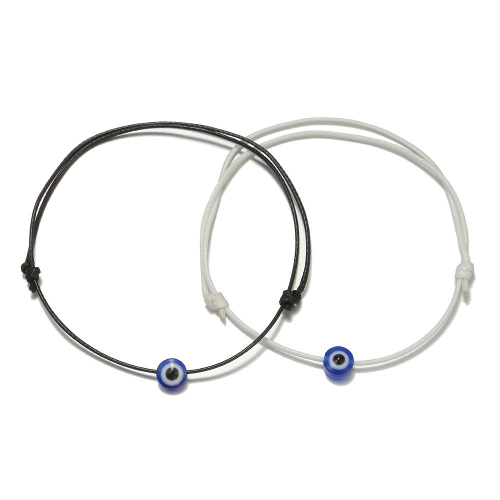 Vintage Colorful Rope Handmade Braided Bracelet, Boho Lucky Charm Protection Bracelet, 2 Pieces Matching Set for Couples Best Friends Friendship, Adjustable Waterproof Wristband for Women Men, Stylish Stackable Jewelry Gift for Birthday Valentine's Day An