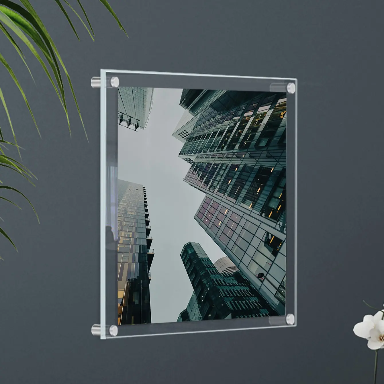 Transparent Acrylic Photo Frame Set, Wall Decorative Picture Frames, Clear Acrylic Wall Mounting, Easy-To-Install Photo Display, Gallery Wall Decor