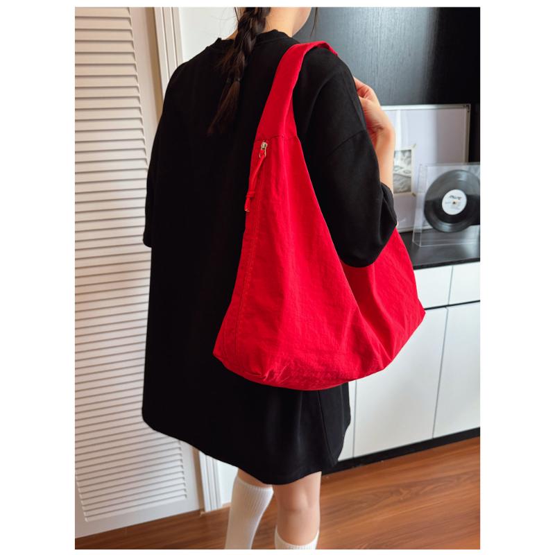 Large Capacity Popular Temperament Armpit Bag Nylon Cloth Shoulder Retro Handbag For Women