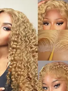 26-Inch Free Part Soft No-Glue Wig, Medium Length Curly, 180% Density, Heat-Resistant Lace Front, All Seasons Wear