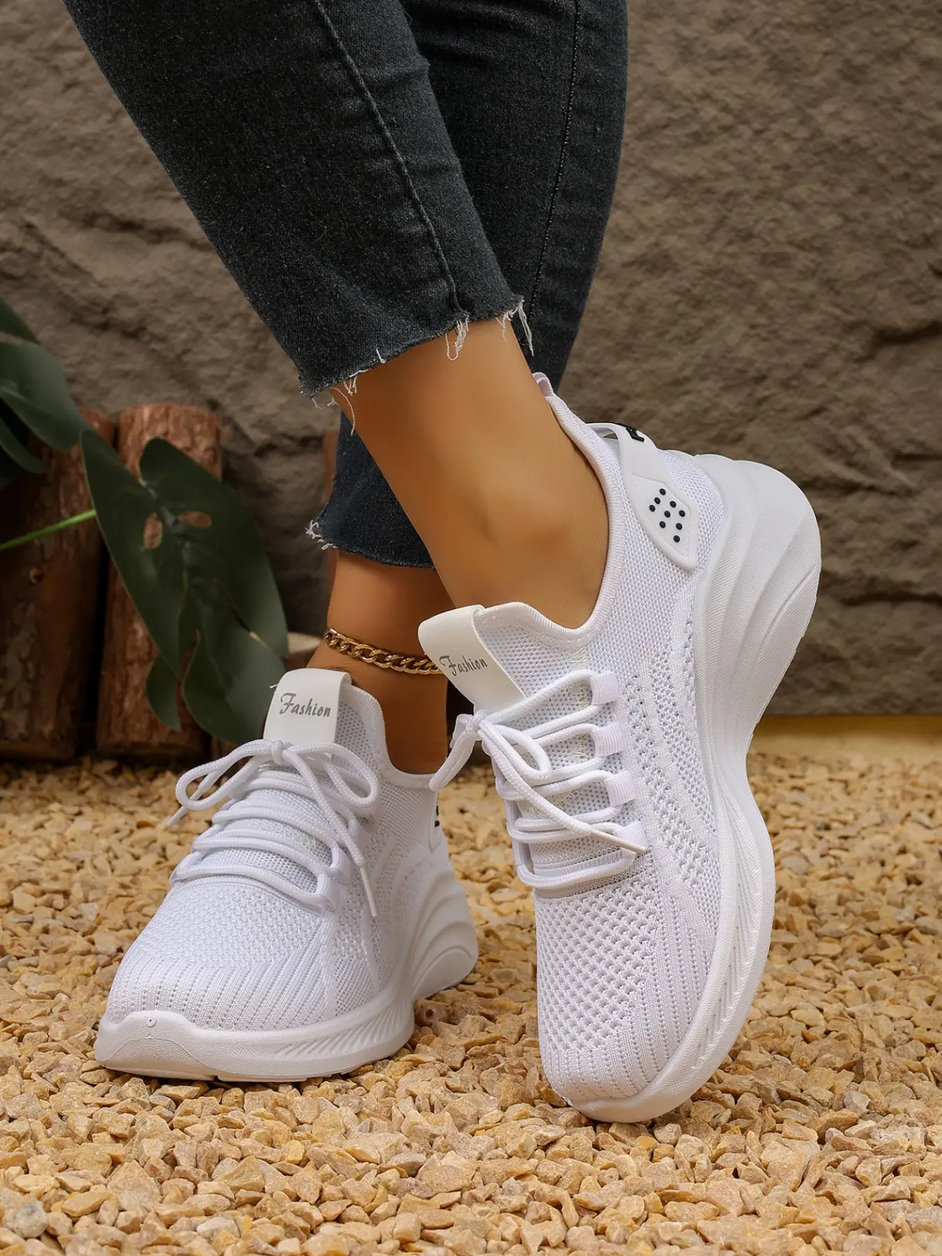 Breathable PU Leather Casual Shoes, Lightweight Rubber Sole, Plain Design, Ideal for Fitness & Leisure, All-Season Comfort