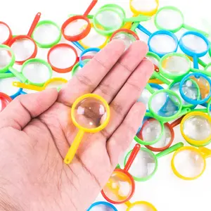 Mini 2" Magnifying Glasses Plastic Pocket Children Detective Explorer Crafts Colorful Party Favors (72 Pack)fidget toys
