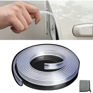 16.4ft (5m)  Door  Guards Clear - Self-Adhesive PVC, U-Shaped, Fits  , Scratch- and Chip-Resistant - Reduces Dings in Parking Lots