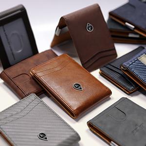 Magnetic Closure Slim Front Pocket Wallet for Men – RFID Blocking, Holds 12 Cards and Money Clip Magnetic Closure Slim Front Pocket Wallet for Men – RFID Blocking, Holds 12 Cards and Money Clip