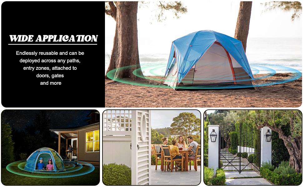 Perimeter Trip Alarm, 12 Gauge Camping Trip Wire Alarm Device, Early Warning Security System for Camping and Property Safety  HARD EDGEHARD EDGE