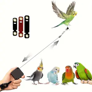 Adjustable Parrot Foot Ring Leash, Small Tiger Barbet Training Rope, Outdoor Flying Practice Harness, Pet Supplies for Birds