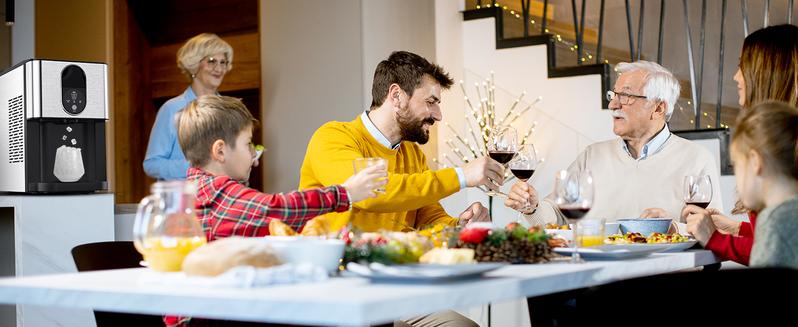 COWSAR Nugget Ice Maker Dispenser, Self Dispensing Pellet Ice Maker, 44lbs/24H, 15Mins Quick Ice Make, 3.3lbs Ice Storage, Ice Full Indicator, Self-Cleaning, Home, Kitchen, Bar, Party Silver