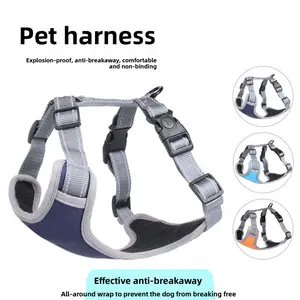 Dog leash harness vest-style for medium and large dogs, Corgi, Shiba Inu, Golden Retriever, puppy chest harness, dog walking leash, pet dog