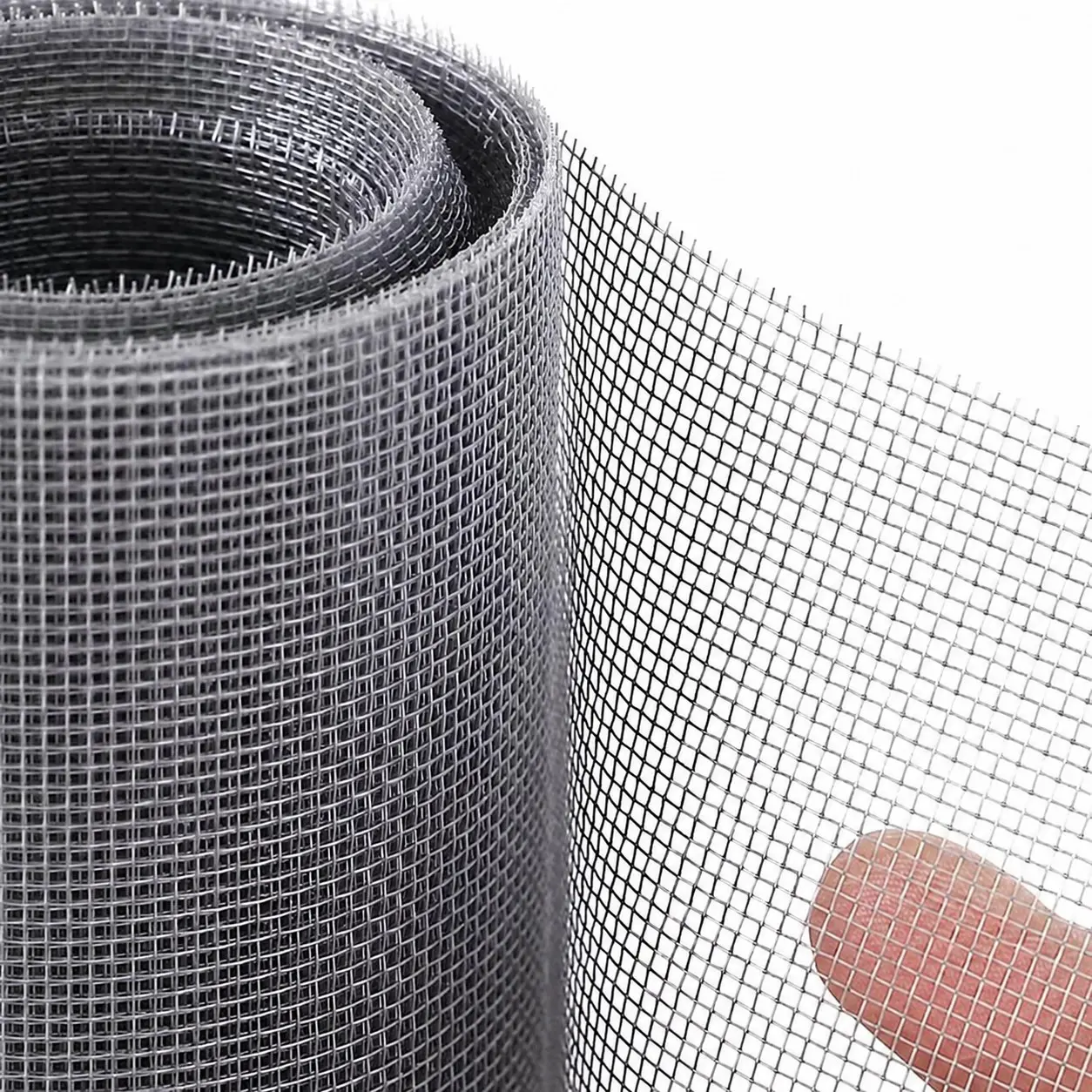 PP Nano Mesh Mosquito Screen, High-Density Breathable Insect Net, Cut-to-Size Window Screen Mesh for Windows, Doors and Home Use