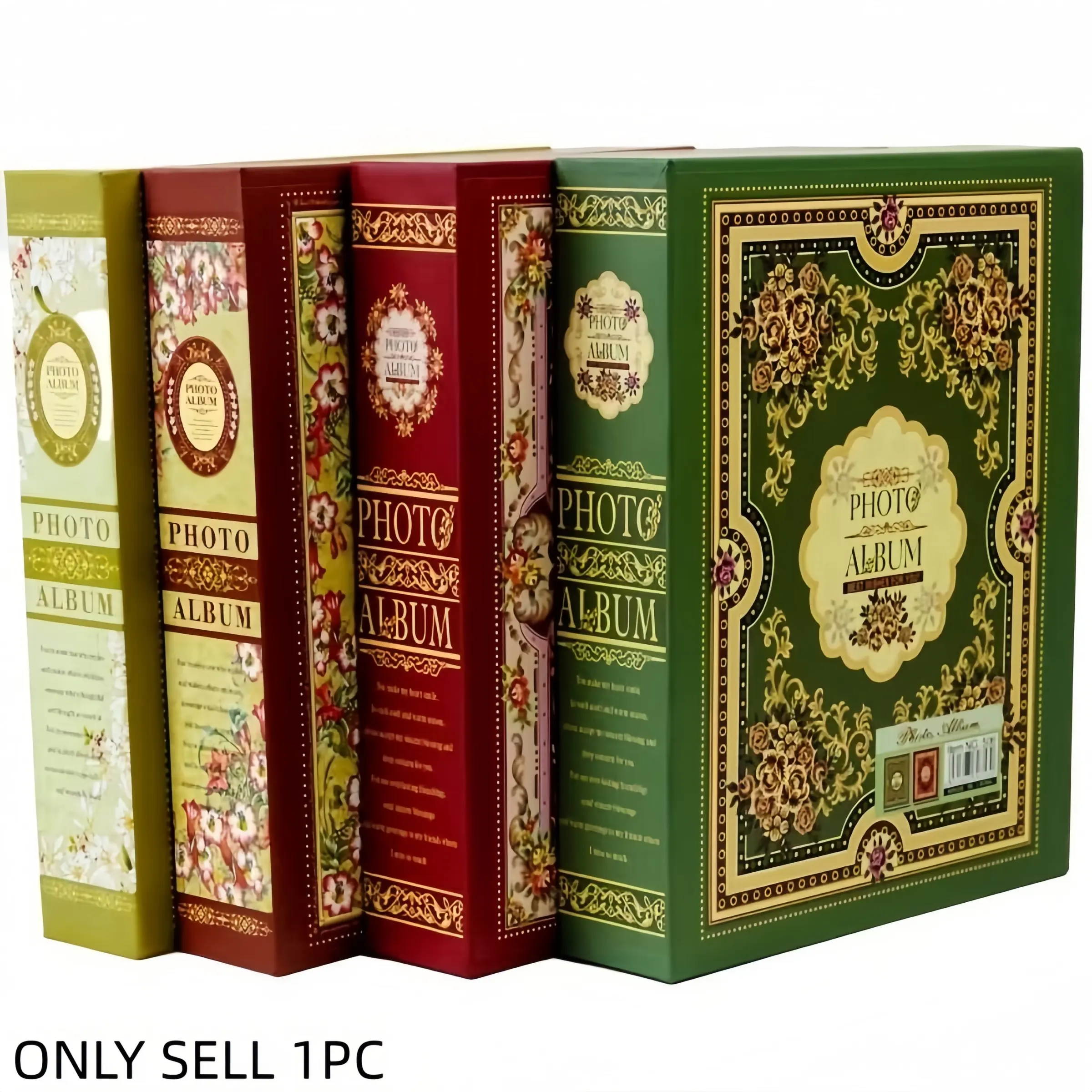 Large 6-Inch 200-Page Boxed Photo Album, 4r 6-Inch Plastic Cover, 50 Inner Pages, Ideal for Memories, Perfect Gift Choice, Picture Album