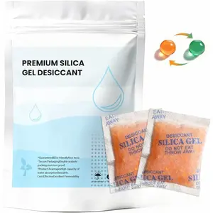 Color-Indicating Silica Gel Desiccant Packets - 5 Gram (55 Pack) -Grade   Absorber, Re-Activatable Desiccant for  Storage, Seeds, Electronics, and  Printing Supplies.
