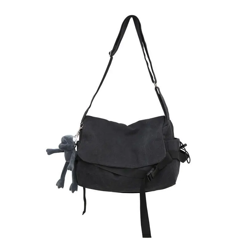 Men's Vintage Canvas Crossbody Bag, Spacious Retro Shoulder Pack, Lightweight Multifunctional Bag for Everyday Fashion, Fashion Crossbody Bag, Multifunctional Crossbody