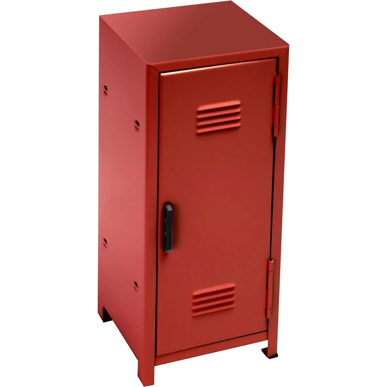 Mini Locker, Metal Small Locker for Desktop, Girls Lockbox Desktop Storage Organizer, Money Safe and Cash Lock Box for Girls Safe (Red)