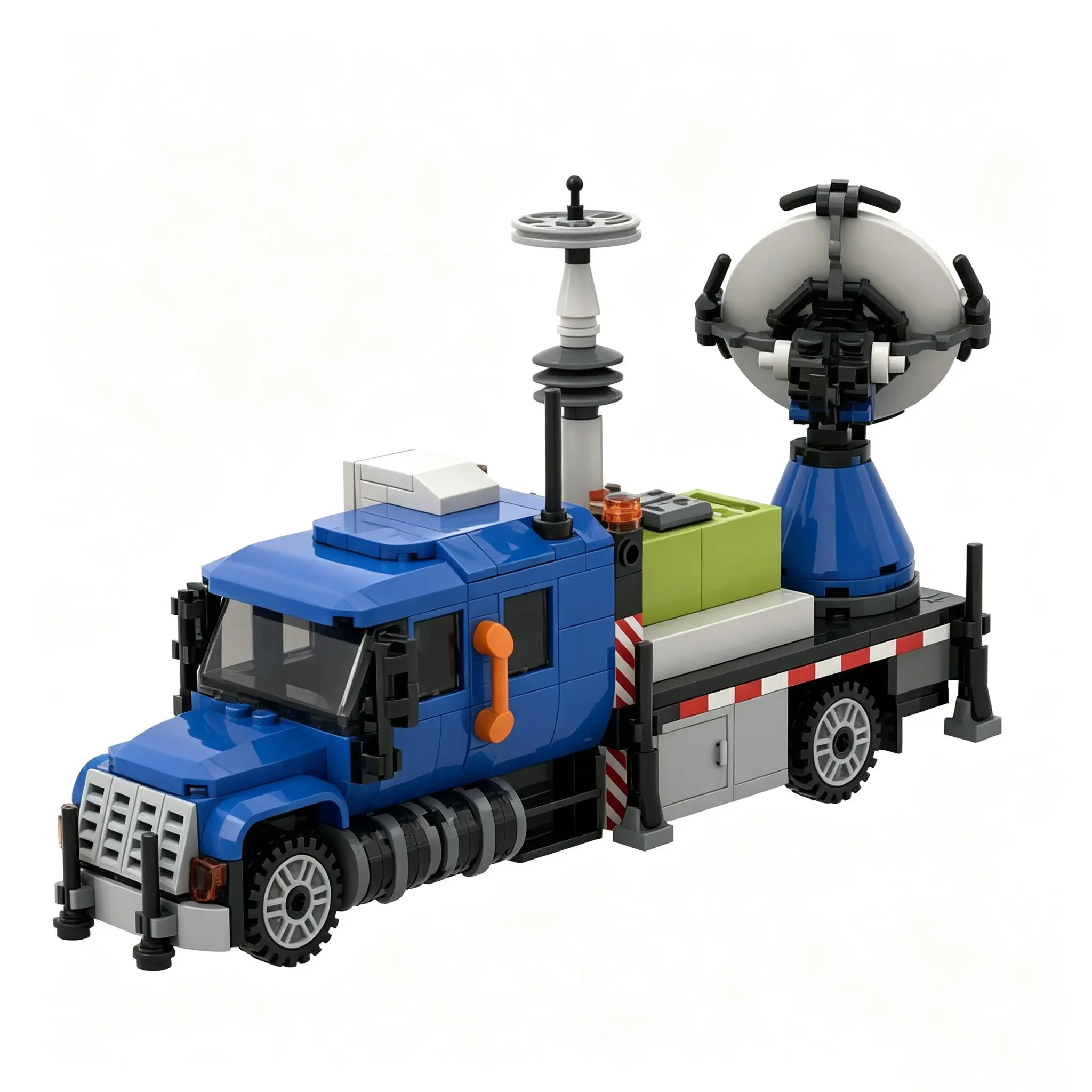 431Pcs Storm Chaser TIV2 Tornado Intercept Vehicle Building Blocks, Tornado Titus Radar Truck Model, Small Particle Bricks Toy Gift For Boys, Building Block Sets