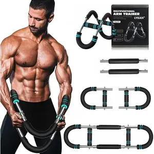 BROS Twister Arm Trainer, 40-100lb Adjustable Chest Workout Equipment, Arm Trainer, Twister Arm Trainer, Portable Power Twister Bar, Detachable Design Fitness Anywhere