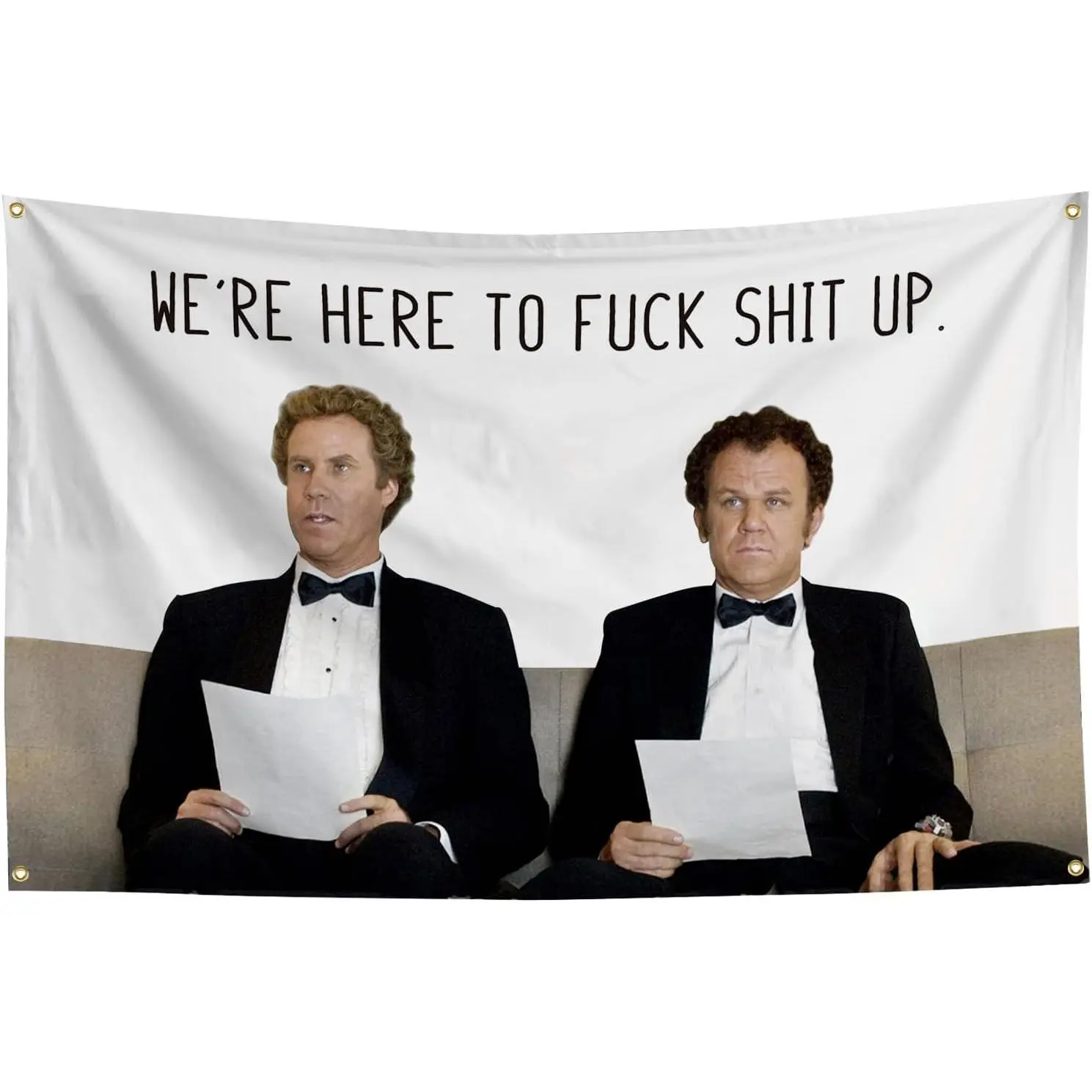 Peach Skin Print Tapestry Wall Hanging - Step Brothers & The Interview Themed Room Decor, Brightening, Comfortable, Wrinkle Resistant, Durable, Machine Washable, Indoor/Outdoors Home Backdrop Banner, Festive Party Supply