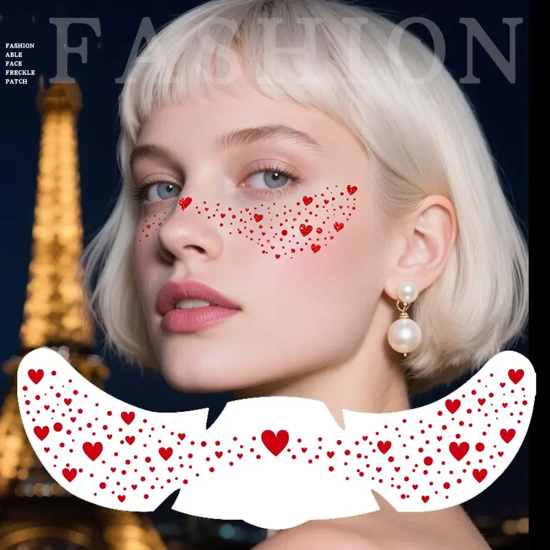 3-6 Pcs Freckle Tattoo Stickers, Waterproof Sweatproof Butterfly Makeup Stickers, Temporary Face Stickers for Beauty Products
