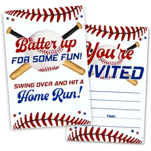 Baseball Birthday Party Invitations Baseball Party Invitation Cards for Boys Girls 30 Cards & 30 Envelopes