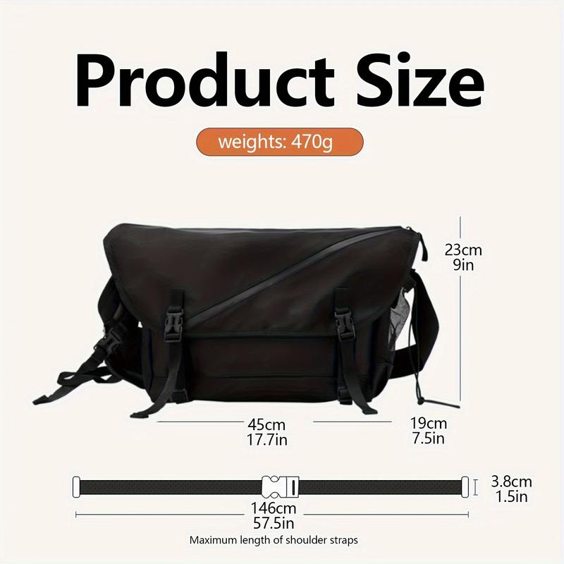 BIGWIG Crossbody Bag for Men Teenagers, Fashion Japanese Style Messenger Bag, Large Capacity Work Bag, Casual Streetwear Shoulder Satchel for School, Travel & Everyday Use BIGWIG Crossbody Bag for Men Teenagers, Fashion Japanese Style Messenger Bag, Large Capacity Work Bag, Casual Streetwear Shoulder Satchel for School, Travel & Everyday Use