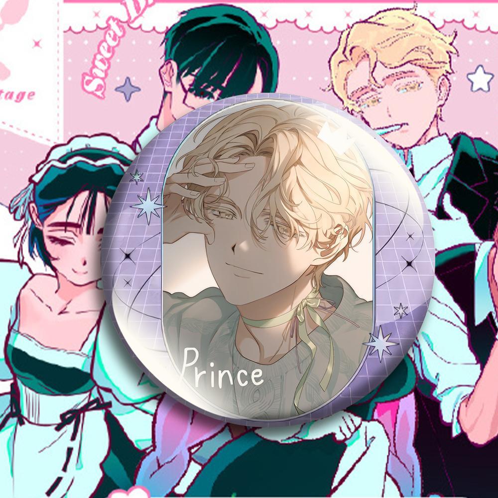 Alien Stage Round Brooch Tinplate Hyuna Sua TILL IVAN Brooches Cartoon Mizi Luka Badge Pins Backpack Hat Accessories Friend Gift