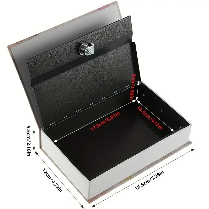 English Dictionary Design Money Box with Combination Lock, Money Safe Box, 1 Count Hidden Secret Storage Box for Cash, Jewelry and Passport, Saving Box, Home Organizer for Home Office, Summer Gifts