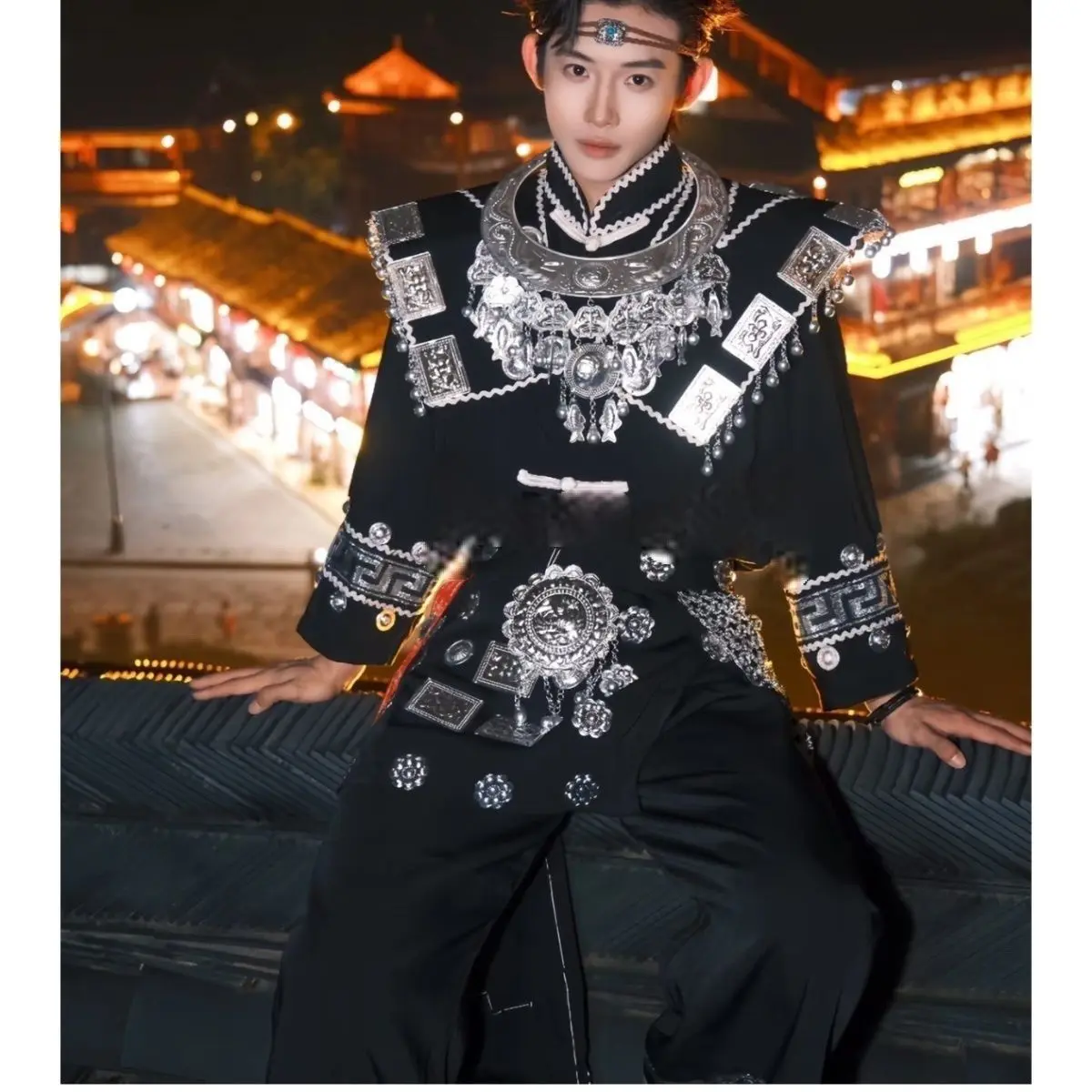 Hmong Miao Women's Photo Shoot Styling Set - Ethnic Stage & Portrait Look