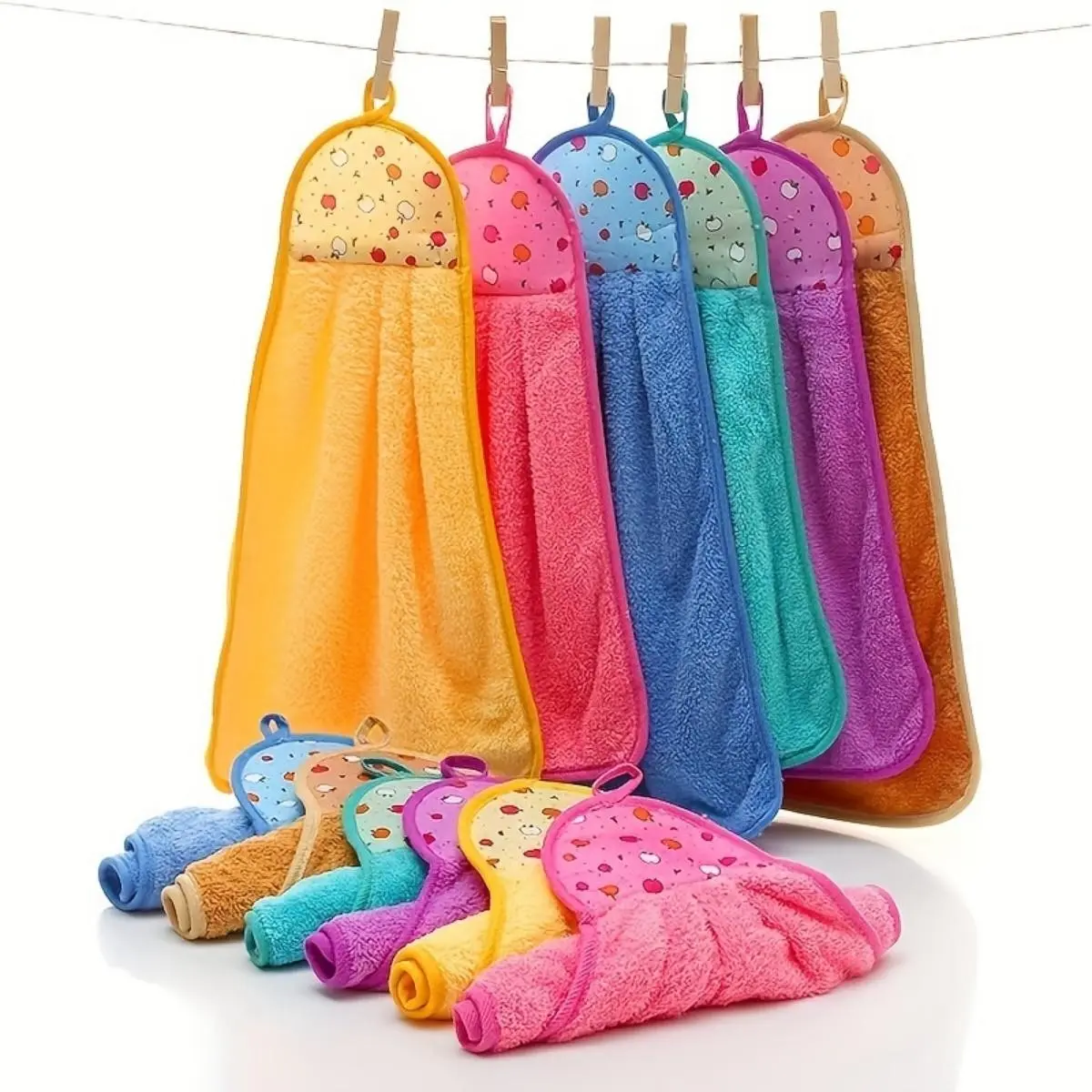 6-Piece High Absorbent Soft Towels, Oil-Resistant Cleaning Cloths, Home & Dorm Essentials, Return-To-School Supplies, Apartment Must-Haves