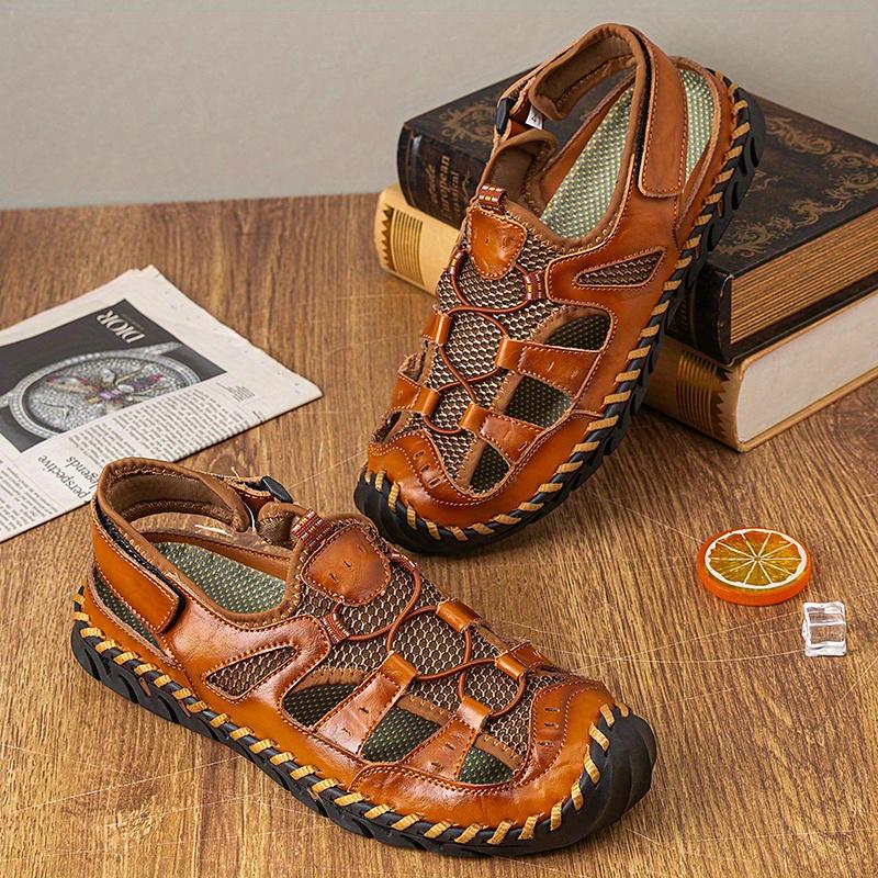 Men's Closed-toe Sports Sandals - Anti-slip Quick-drying Men's Water Sandals Beach Shoes - Casual Walking Breathable Shoes