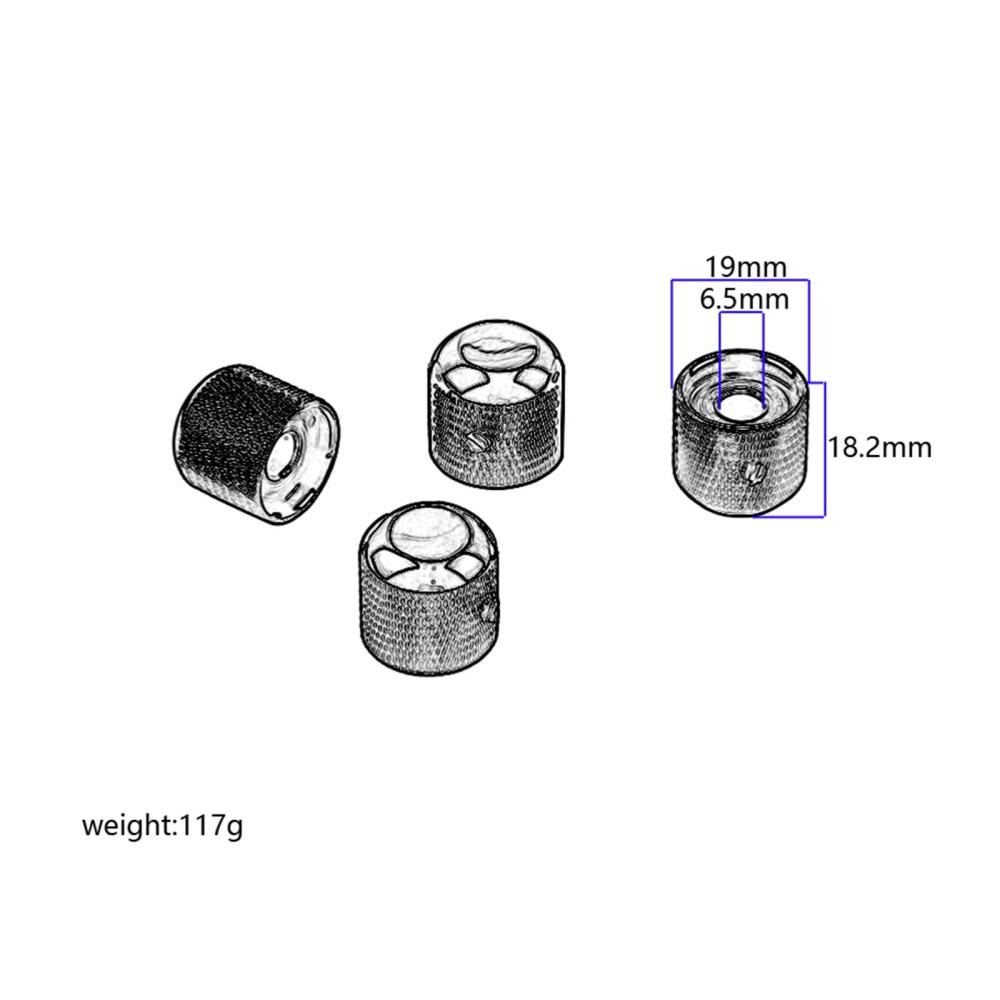 4Pcs Guitar Tone Volume Knobs Brass Electric Guitar Accessories Professional Volume Timbre Knobs for Daily Use Indoor Electric Guitar
