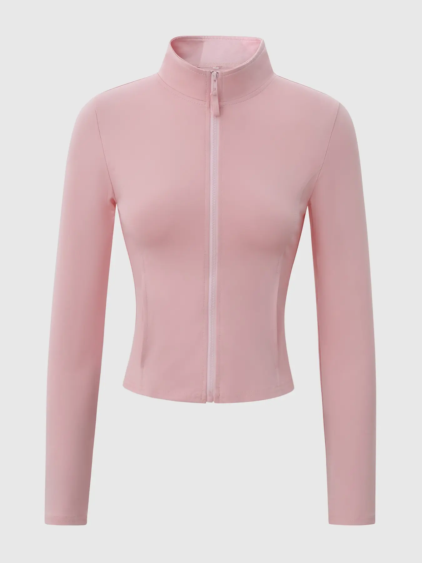 Women's Solid Color Long Sleeve Zipper Tight Fit Casual Sweatshirt, Fashionable and Versatile, Perfect for Everyday Wear, Stylish and Comfortable