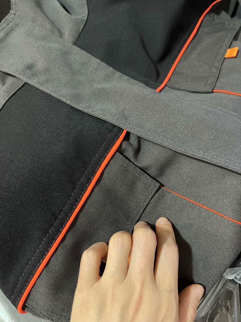 Men's Work Suit with Multiple Pockets Wear-Resistant for Car Maintenance & Work Safety Overalls Menswear Clothes Uniforms Workwear