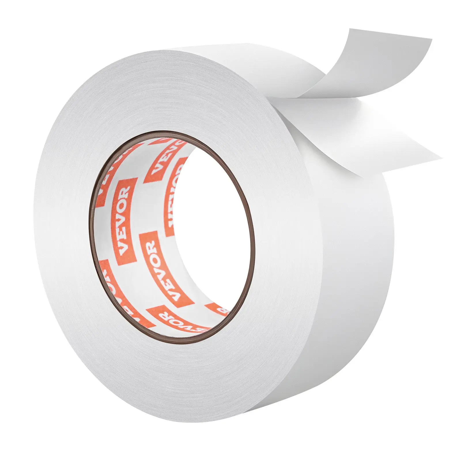 VEVOR Single Roll Double Sided Carpet Tape, 2 in x 30 yds, Strong Adhesive, Residue-Free Heavy-Duty Grippers for Laminate Floors, Living Rooms, Bedrooms, Events, Area Rugs, Carpets, Tile, Concrete, Hardwood Floors