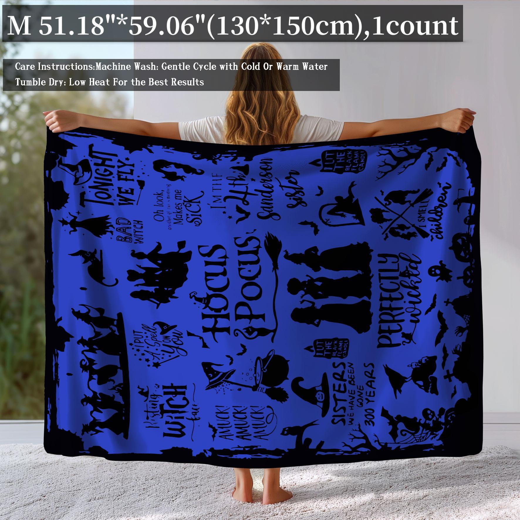 Warm Nap Blanket, 1 Count Soft Throw Blanket, Air-conditioned Room Blanket, Blanket for Home Office Travel Camping, Christmas Gifts, Christmas Decorations, Halloween