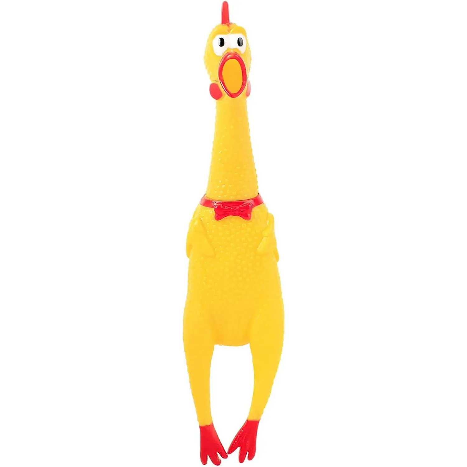 Screaming Squeaky Chicken Dog Toy - Universal Funny Gift Ideas, Joke Gift, Gag Prank Novelty Toy for April Fools, Party Favors, Goodie Bag Fillers, Basket Stuffers