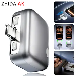 ZhiDa AK 140W Physical-Disconnect Battery Guard, Auto & Self-Eject Charger, Smart Auto-Stop Charging Accessory for Phones Laptops Tablets, Anti-Overcharge Protection, Tech Accessories for Safe Overnight Charging, Gift,Full Charge Eject Device