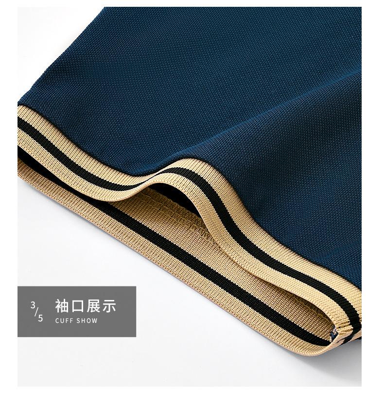 New Summer Business Casual Lapel T-shirt Light Luxury High-end Short Sleeve Exquisite Embroidery Polo Shirt Tee